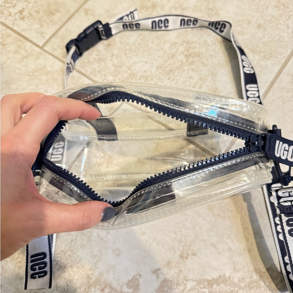 UGG Transparent Bag with Navy and White Strap - Picture 3 of 4